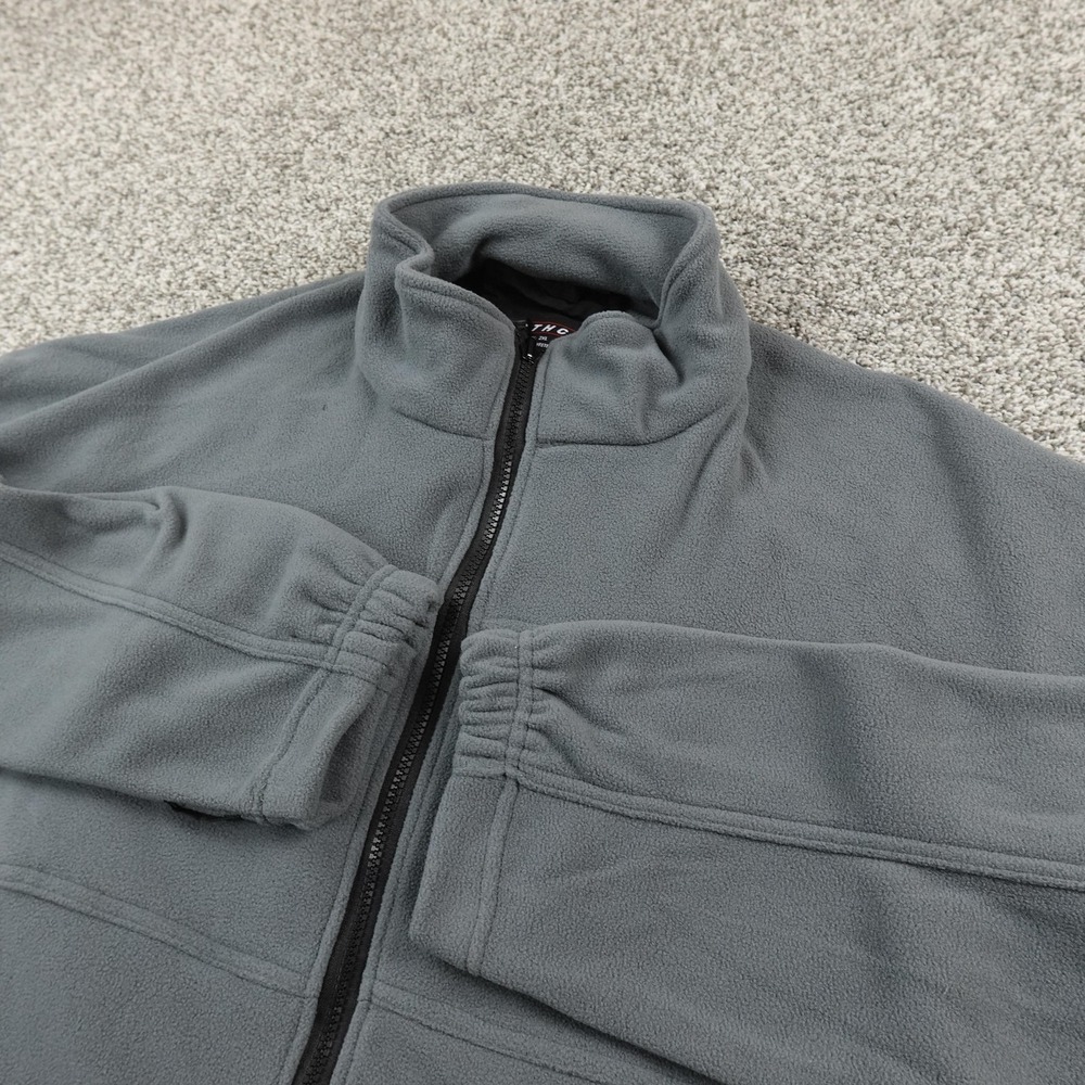 NEW Rothco Jacket Mens 2XL Gray Fleece Full Zip Tactical Military Coat Outdoor